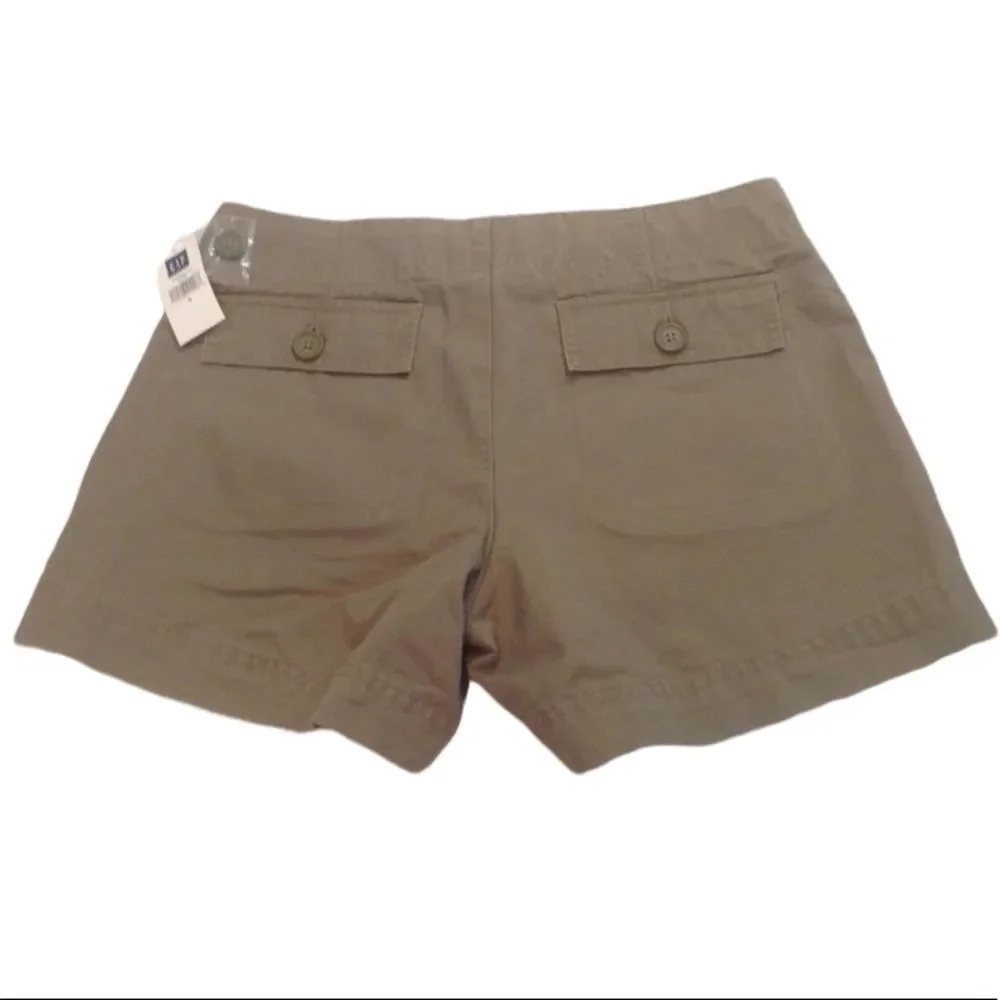 Gap Jeans Khaki Green Shorts Size 6 - Picture 2 of 3